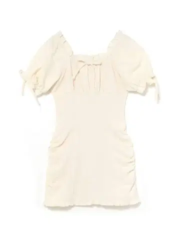 [택 포함 새상품] BUBBLES 버블 리본 자카드 원피스