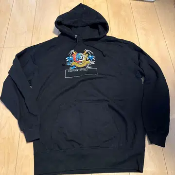 SUZURI 어린이도 힘들어요 오로치 좀비 후드티 블랙 XL