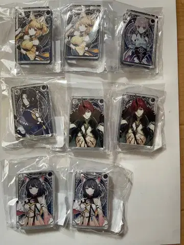 로로나의 아틀리에 아크릴 블록 키링 8개 세트