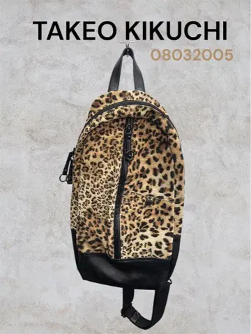 TAKEO KIKUCHI 레오파드 바디백 레오파드 무늬