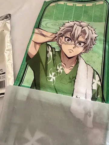 귀멸의 칼날 극락탕 타월 시나즈가와 사네미