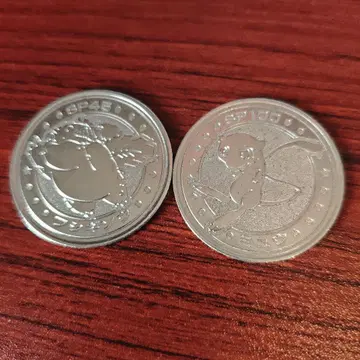 포켓몬 배틀 코인 2장 세트 이상해풀 뮤우