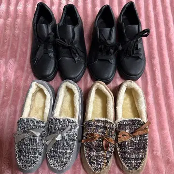 스니커즈와 모카신 세트 4켤레 세트