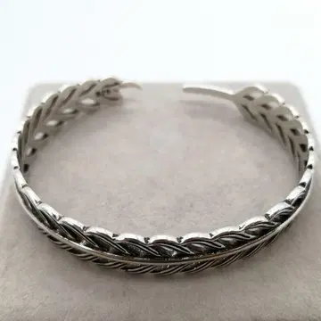 새상품 깃털 날개 페더 실버 S925 뱅글 팔찌 이글