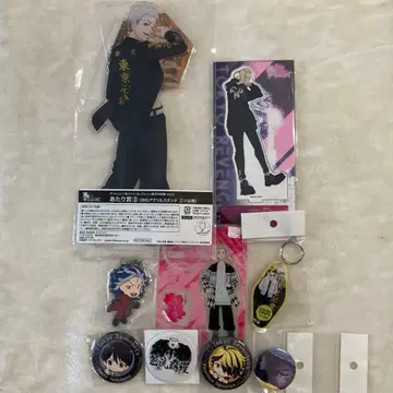 도쿄 리벤저스 아크릴 스탠드 캔뱃지 9개 세트