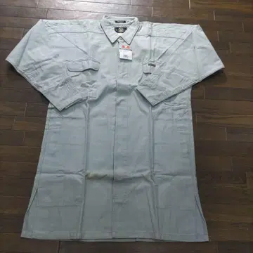 도라이치 롱 토비셔츠 3L 사이즈 면 100% 그레이 얼룩 있음