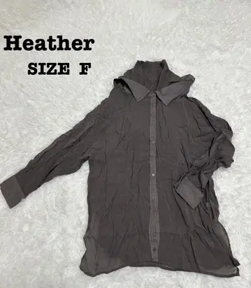 헤더 니트 도킹 셔츠 그레이 F 레이어드 스타일 하이넥[359]