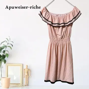 zA114 [ M ] Apuweiser-riche 프릴 원피스