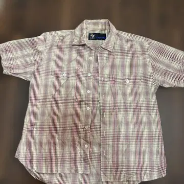 Fatty03 반팔 셔츠 체크 무늬