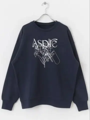 자수 그래픽 루즈 맨투맨/SENSE OF PLACE