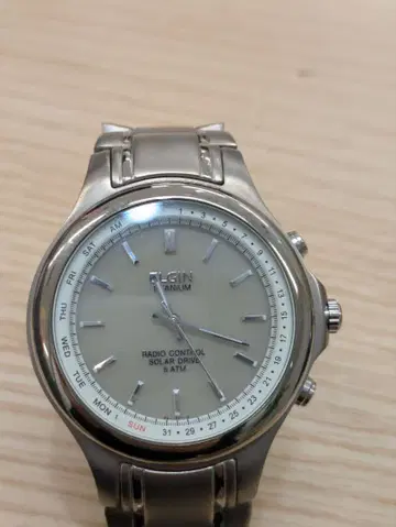 ELGIN 엘진 솔라 전파 시계 티타늄