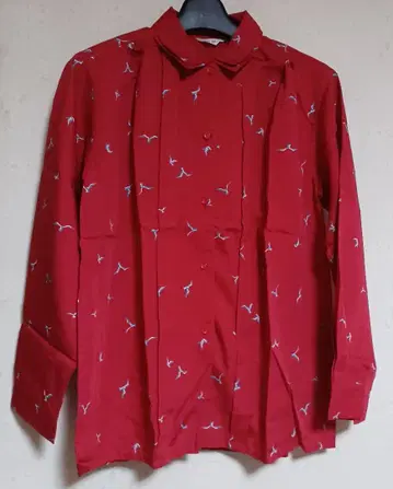 리볼버 리볼버 빨간색 긴팔 셔츠