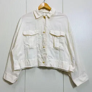 SPICK&SPAN 파나마 밀리터리 자켓 와이드 코튼 린넨