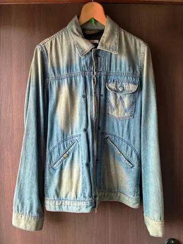 새상품급 Wrangler 라이트 데님 자켓 나노 유니버스 별주