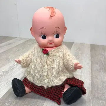331 큐피 쇼와 레트로 인형 옷 갈아입기 빈티지 인형