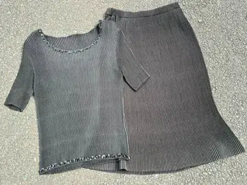 SPECCHIO 플리츠 상의 스커트 상하의 세트