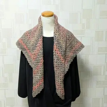 삼각형 숄 대형 크로셰 뜨개질 그라데이션 손뜨개질 냉방병 예방 겉옷