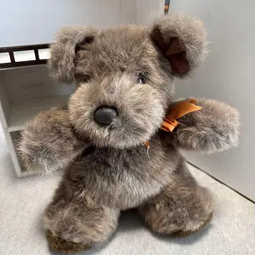 쇼와 레트로 봉제 인형 개 테리어 강아지