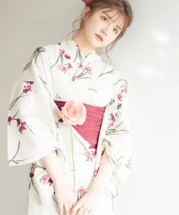 Dita 수초와 금붕어 놀이 유카타