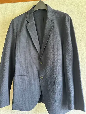 THE SHOP TK 와플 테일러드 자켓 다크 네이비 L