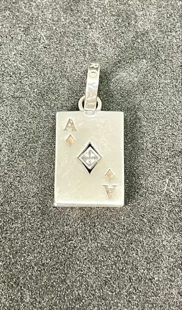 ROYAL ORDER 로얄오더 A 카드놀이 목걸이 탑 925