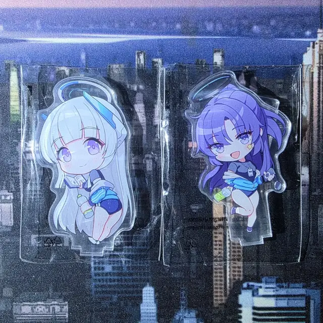 블루 아카이브 체육복 유우카 & 노아 미니 아크릴 스탠드 판매합니다