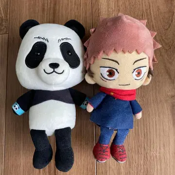 주술회전 팬더 이타도리 유우지 봉제 인형 세트