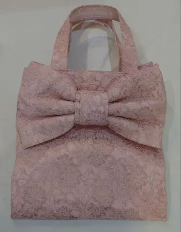 뮤게 핑크 레이스 토트백