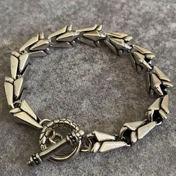 멕시칸 주얼리 실버 925 팔찌 기하학 빈티지 입체