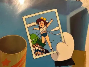 [당시 모노] [레어] 노라쿠로군 애니메이션 셀화 배경 세트