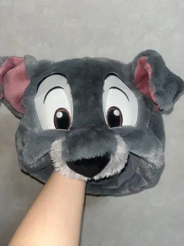 톰 얼굴 모양 플리스 모자