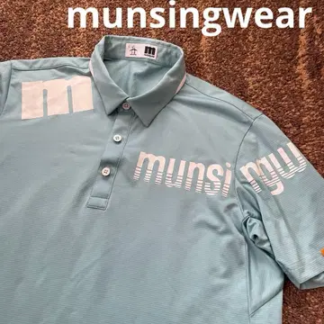 새상품급 munsingwear 먼싱웨어 남성용 골프 셔츠 얇은 청록색 L