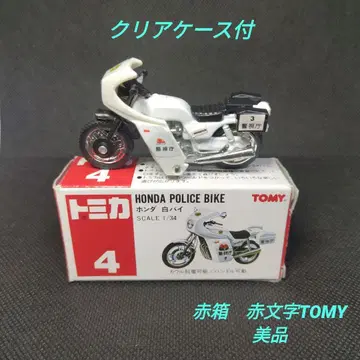 [ 187 ] 토미카 빨간 상자 혼다 경찰 오토바이 빨간 글씨 TOMY