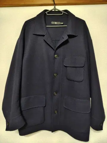 유니클로 +J 더블 페이스 오버 사이즈 워크 자켓 M