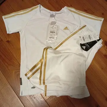 adidas 화이트/메탈 골드 셋업 M 사이즈