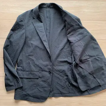 유니클로 감동 자켓 2WAY 스트레치 울 라이크 다크 그레이 L