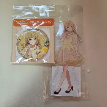 학원 아이돌 마스터 아크릴 스탠드 글리터 캔뱃지 후지타 코토네