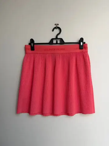 새상품 제이 린드버그 코랄 핑크 플리츠 스커트