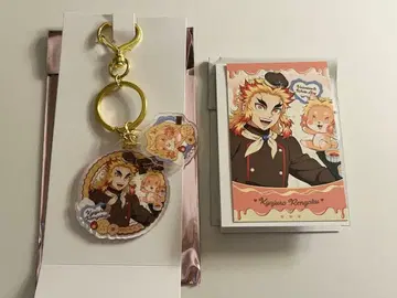 귀멸의 칼날 발렌타인 화이트데이 아크릴 참 카드 렌고쿠 쿄쥬로