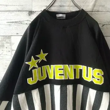 레어 90s 이탈리아제 유벤투스 빅 로고 엠블럼 맨투맨