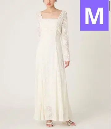 새상품 스퀘어넥 스트레치 레이스 원피스 프레이 아이디 FRAY.ID