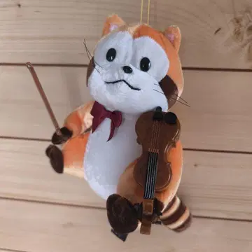 2001년 세계명작극장 너구리 라스칼 바이올린 봉제 인형 새상품급!