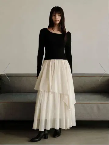 프레이 아이디 니트 도킹 원피스