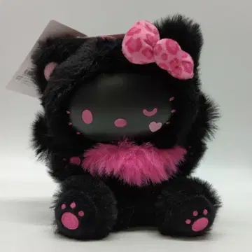나카지마코퍼레이션 봉제 인형 헬로키티 파인페이스캣 블랙