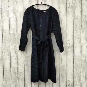 [ NATURAL BEAUTY BASIC ] 스트라이프 패턴 셔츠 원피스