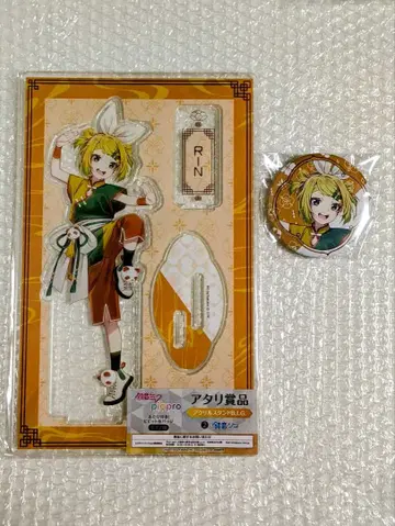 카가미네 린 아크릴 스탠드 캔 배지