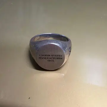 AVX 스탬프 핑키링 AVIREX silver ring