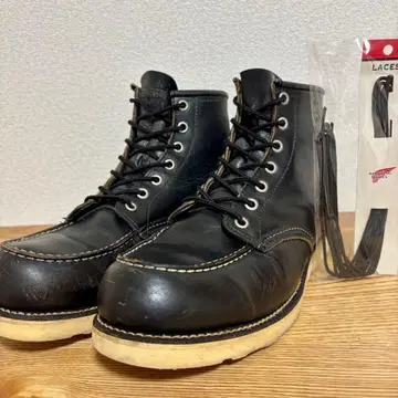 [ 차심/자수 깃털 택 ] RED WING 8130 10D 블랙 28cm