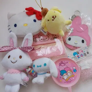 헬로키티 키키라라 리락쿠마 마이멜로디 마스코트 봉제 인형