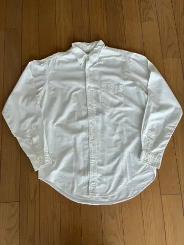 GANT 버튼 다운 긴팔 셔츠 화이트 60s USA제 3점 고정